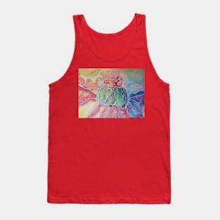 Colorful flowering cactus Tank Top